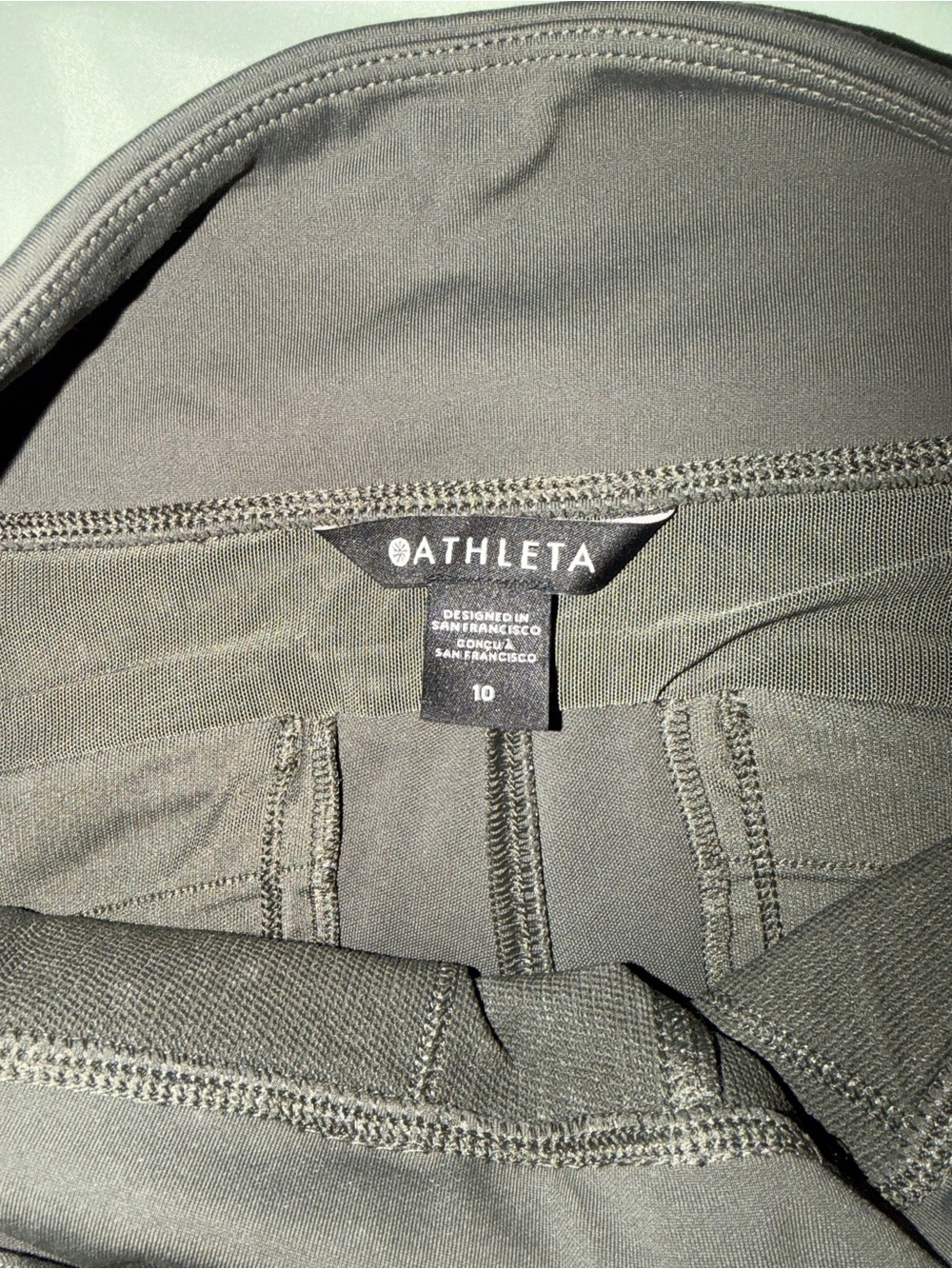 Athleta Headlands Hybrid Cargo Leggings - Sz 10 - Aspen Olive - Picture 4 of 10